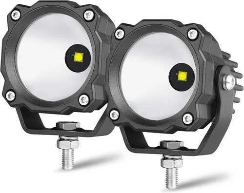 Miniatura 8 de Luces LED redondas de 3 pulgadas de 50 W, luces de conducción de motocicleta ámbar, luces LED ámbar, luces antiniebla redondas, 2