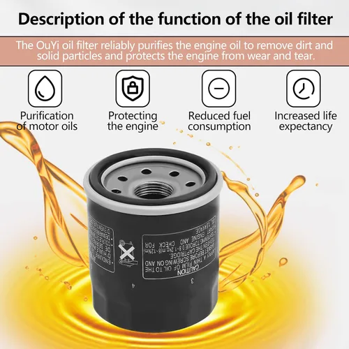 Miniatura 3 de Filtro de aceite 2520799 3084963 Reemplazo para Polaris Sportsman 500 450 400 335; Ranger 400 500; Trail Boss 330; Trailblazer 330; Scrambler 500