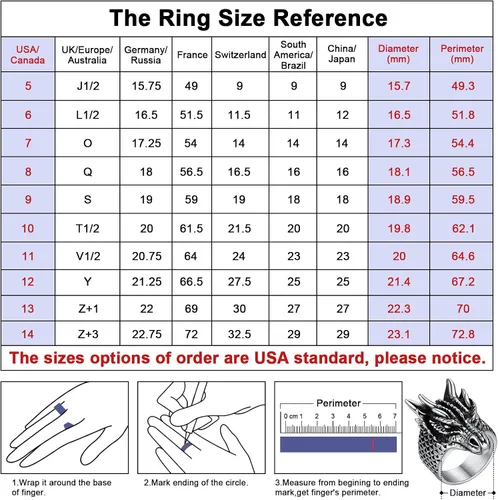 Miniatura 3 de FaithHeart Anillos de dragón punk para hombres y mujeres, acero inoxidablechapado en oro de 18 quilates, joyería de mitología nórdica con delicado