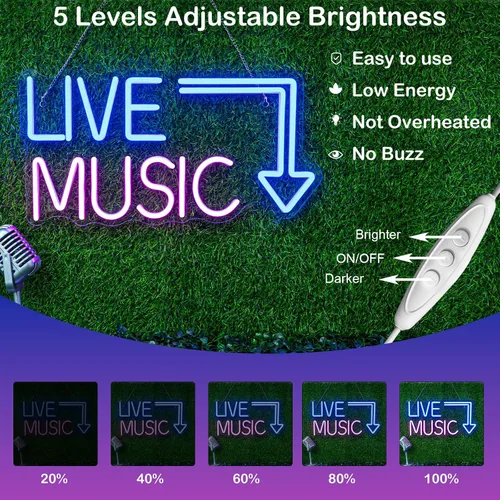 Miniatura 3 de Letrero de neón con letras de luces de neón, letrero de luz de neón, letrero de barra de neón, letrero iluminado para barra de cerveza, estudio