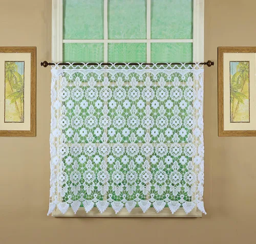 Miniatura 8 de Cortina de Medallón Macramé de Today's Curtain 30 cm, Color Écru, 89 cm x 30 cm
