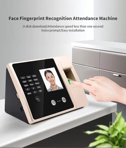 Miniatura 5 de Máquina biométrica del sistema del reloj de la atención del tiempo de la huella dactilar del reconocimiento facial