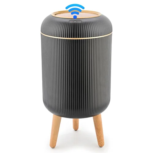Pukomc Papelera con sensor inteligente, conveniente e higiénico, fácil de usar, sensor de tecnología, impermeable, papelera de plástico para cocina,