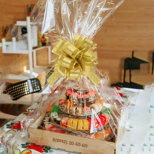 Miniatura 2 de WEWILUCK Lazos para envolver regalos, lazos dorados con purpurina para cumpleaños, Navidad y Año Nuevo, 8 lazos de regalo de 6 pulgadas con cinta