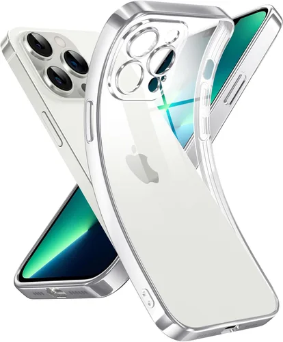Miniatura 66 de Supdeal Funda transparente para iPhone 13 Pro, no amarillea, protección de cámara, probada en caídas de grado militar, transparente, a prueba