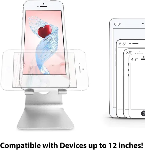 Miniatura 4 de Soporte de visualización PRO compatible con soporte de escritorio Microsoft Surface Duo que es ajustable, portátil, duradero hasta pantallas de 13