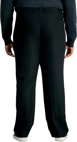 Miniatura 4 de Haggar Cool 18 Pro Classic Fit - Pantalones de cintura expandible, plisados, con frente oculto, tamaño regular y grande y alto