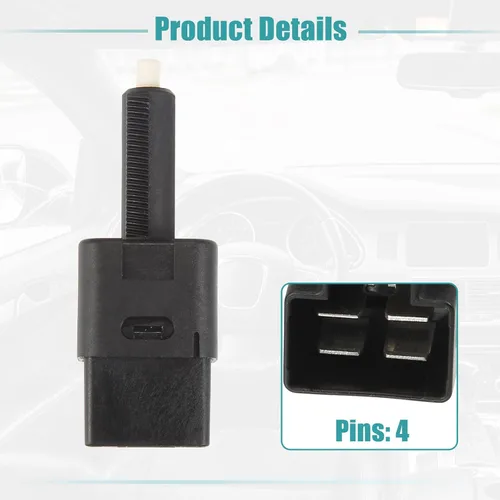 Miniatura 4 de Interruptor de luz de freno de 4 pines 25320-AX000 – Compatible con Nissan Rogue, Altima, Frontier, Infiniti G35/G37, QX56/QX80 y más – Sustituye a