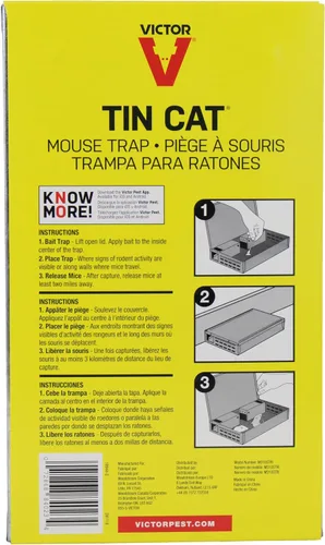 Miniatura 6 de Victor Tin CAT Humane trampa para ratones, no los mata, solo los atrapa – M310., Multicolor