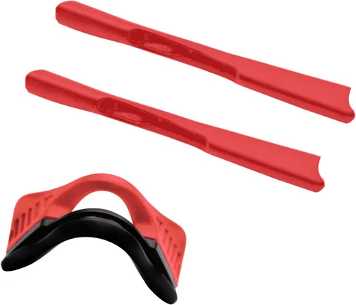 Miniatura 2 de Kits de goma de repuesto para calcetines y nariz Oakley M2 Frame Marco M2 XL lentes de sol - Gris + Rojo
