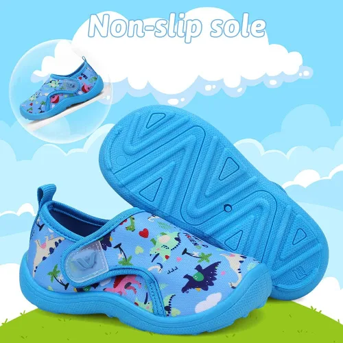 Miniatura 6 de FANTURE Zapatos de agua para niños y niñas, lindas sandalias acuáticas, playa, piscina, parque acuático, tenis acuáticos, para niños pequeños