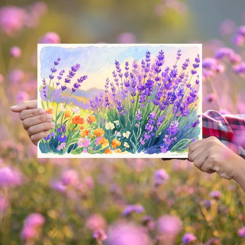 Miniatura 8 de 50 hojas de papel de acuarela a granel, 4"×6", 5"×7", 8"×8", 8"×10", 9"×12", cada 10 hojas. Papel de acuarela de 140 lb/300 GSM para niños