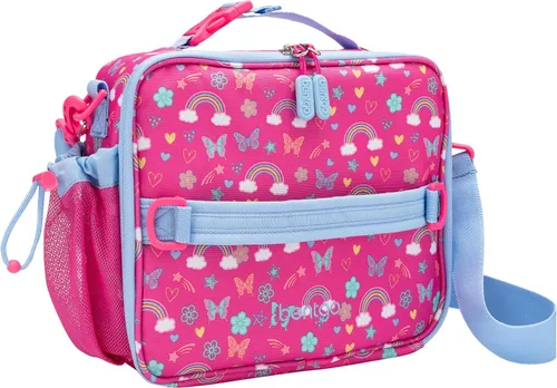 Bentgo Bolsa de Almuerzo para Niños – Bolsa de almuerzo reutilizable de doble aislamiento para niños de 3 años en adelante, con correa ajustable;