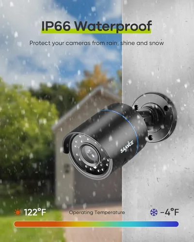 Miniatura 6 de SANNCE Cámara de seguridad 1080P AHD/TVI/CVI/CVBS Cámara CCTV 4 en 1 IP66 resistente a la intemperie CCTV analógica cámara bala de vigilancia