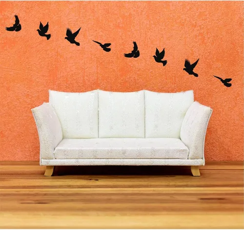 Miniatura 12 de DEKADRON Arte de pared de metal, decoración de pájaros, decoración de pared de metal, letrero de pájaros para interiores y exteriores (juego de 3)