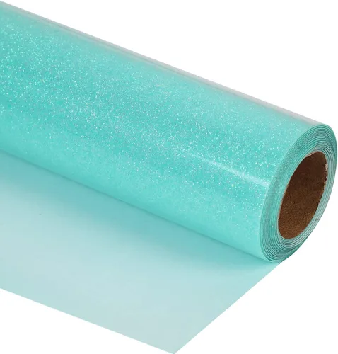 Miniatura 36 de Guangyintong Rollos de Vinilo Amarillo de Transferencia de Calor HTV, 12" x 8 pies, Superficie Brillante de Vinilo para Planchar en Camisetas, Fácil