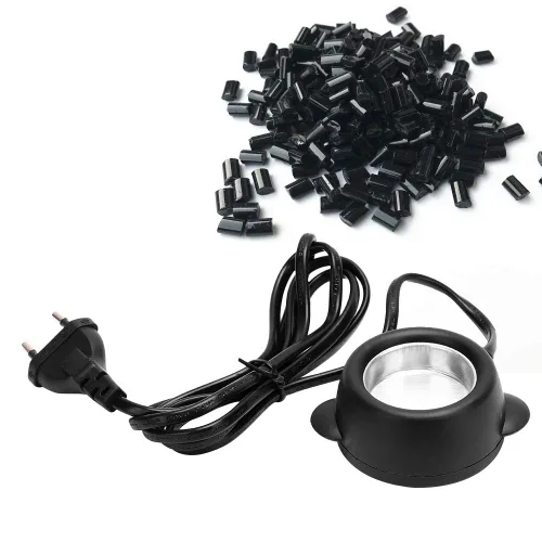 Miniatura 7 de Mini olla caliente de temperatura constante, pegamento para extensión de cabello, olla de fusión ligera y portátil, peluca de calor, estufa