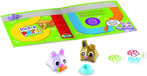 Miniatura 4 de Learning Resources Coding Critters Pair a Pets Bunnies Fluffy & Buffy, juguete de codificación temprana sin pantalla para niños, juguete interactivo