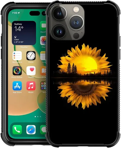 Miniatura 28 de CARLOCA Funda compatible con iPhone 11 Pro Max, patrón de carretera del desierto naranja alienígena, ultra protección, a prueba de golpes