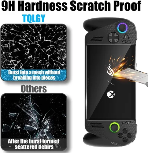 Miniatura 3 de Paquete de 2 protectores de pantalla de vidrio templado para ASUS ROG Xbox Ally X y ROG Xbox Ally 2025 y ROG Ally X 2024, accesorios de 7 pulgadas
