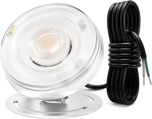 Miniatura 9 de Luz LED subacuática para estanque, aluminio resistente de 12 V, 3000 K, blanco cálido, IP68, impermeable, lámpara de paisaje para piscina, fuente
