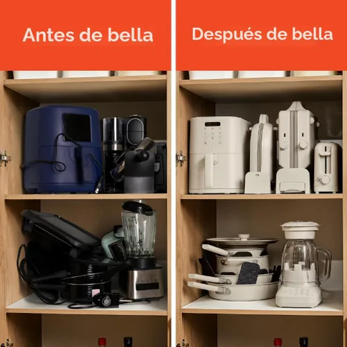 Miniatura 7 de bella Freidora de Aire Delgada de 4 Cuartos, Utensilios de Cocina que Se Adaptan a Cualquier Lugar™, Revestimiento Antiadherente de Cerámica