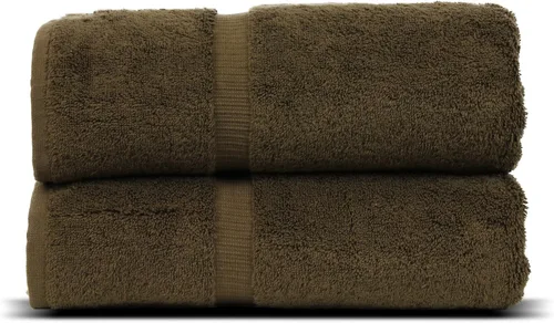 Miniatura 19 de Luxury Hotel & Spa Collection - Toalla ecológica de 100% algodón turco de 27 x 54 pulgadas (27 x 54 onzas), de secado rápido, para baño, borde