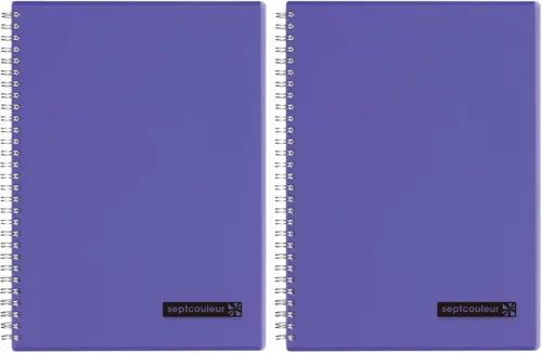 Miniatura 6 de Maruman Septcouleur - Cuaderno rayado - A5, 5.83 x 8.27 pulgadas, 80 hojas/160 páginas, diario de papel rayado universitario de 0.276 in, espiral