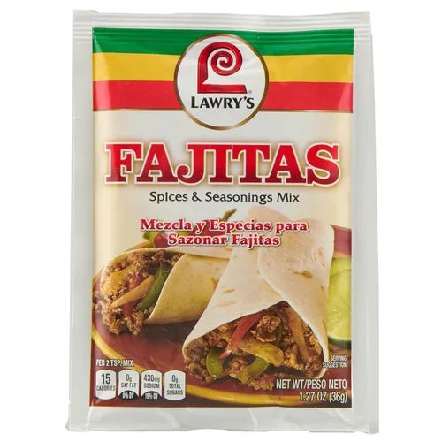 Miniatura 11 de Lawry's Mezcla de especias y condimentos Fajitas, 1.27 oz (paquete de 12)