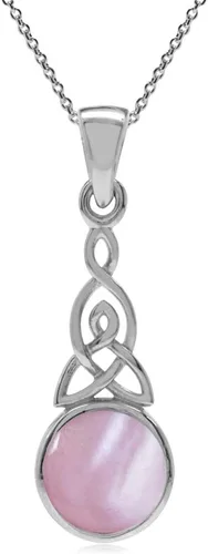Miniatura 6 de Silvershake - Colgante de plata fina 925 con nudo celta de triquetra y collar de 18 pulgadas