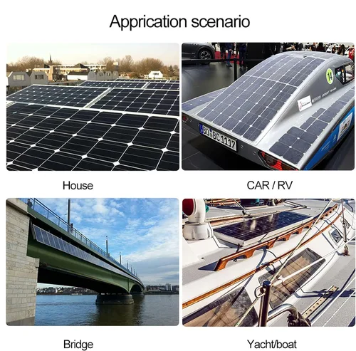 Miniatura 7 de Kit de panel solar y 300 W, 200 W, 100 W, paneles solares flexibles, módulo de cargador de batería de alta eficiencia, 100 W