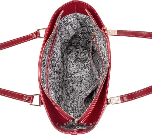 Miniatura 7 de McKlein Aldora - Bolso de piel para mujer con bolsillo para tablet