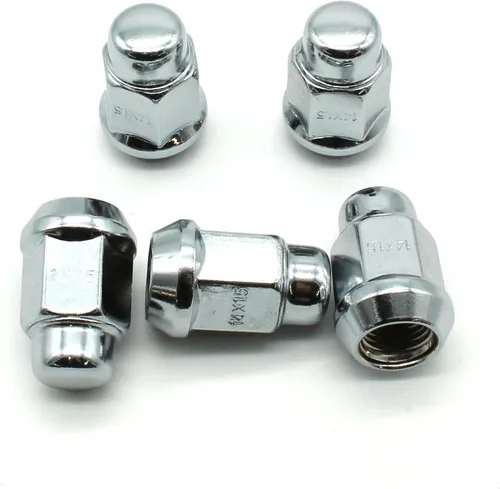 Miniatura 8 de TEMO Tornillo de bloqueo de rueda de tuerca de bellota de 20 piezas de cromo negro 1/2 pulgadas-20 bultos