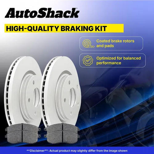 Miniatura 5 de AutoShack Kit de Rotores de Freno Delanteros y Traseros con Pastillas de Freno Cerámicas de Reemplazo para Saturn Vue, Pontiac Torrent, Suzuki XL-7