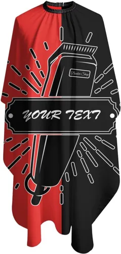 Miniatura 3 de Capa de barbero impermeable personalizada, Capa de peluquero personalizada, Añade tu texto, Capa de salón personalizada para hombres, Capa de corte