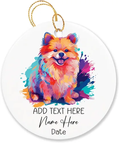 Miniatura 12 de Adorno personalizado de Chow Chow Chow de Navidad 2025, regalo de adorno de árbol de Navidad para amantes de los perros, adorno único de Navidad