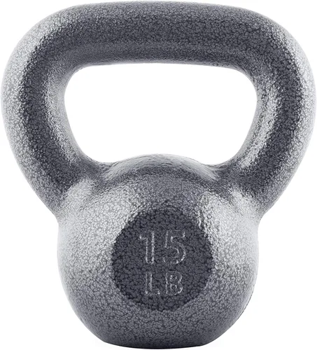 Miniatura 15 de WF Athletic Supply Hammerstone - Pesas rusas de hierro fundido pintadas, equipo de hogar y gimnasio, ideal para entrenamiento de fuerza, O. 80lb