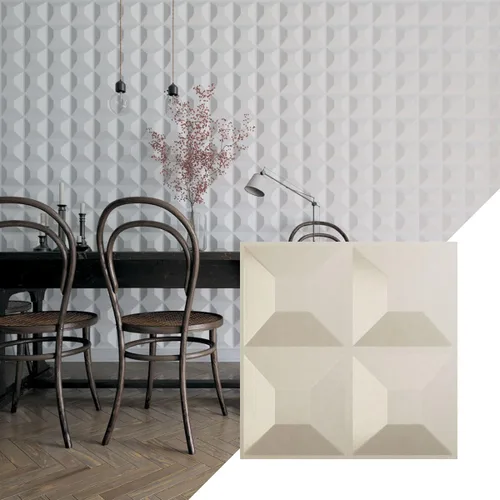 Miniatura 53 de Ekena Millwork Swindon EnduraWall Panel decorativo de pared 3D de 11 7/8 pulgadas de ancho x 11 7/8 pulgadas de alto, fiebre del oro