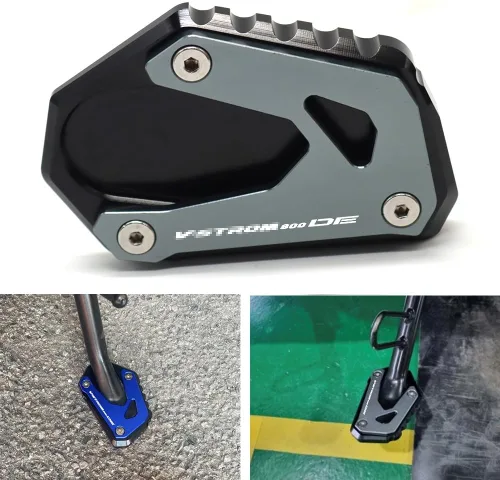 Miniatura 9 de V-STROM 800DE placa de soporte para motocicleta soporte lateral almohadilla de extensión para Suzuki V STROM 800DE 800 de 2023