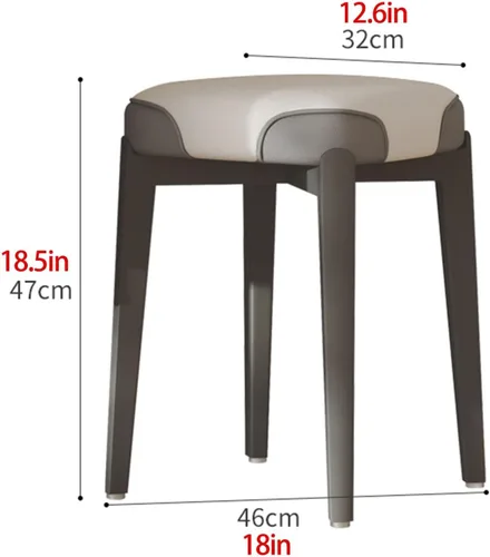 Miniatura 2 de Sillas de comedor de madera maciza, silla de cocina apilable, sillas de comedor, silla acolchada Simplicity, estructura de mortaja y espiga para Gris