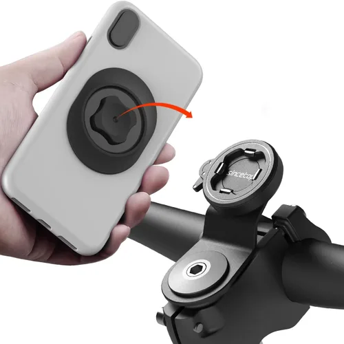 Soporte de teléfono para bicicleta, soporte para teléfono celular con vástago de bicicleta de montaña, abrazadera universal de aluminio para 【2ª