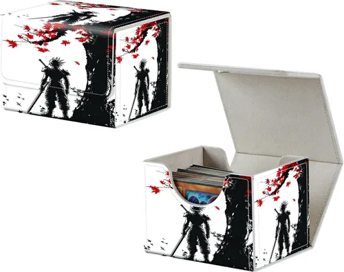 Miniatura 11 de MTG Commander - Caja de cartas intercambiables, más de 100 tarjetas con funda con funda de piel sintética, caja de almacenamiento de tarjetas