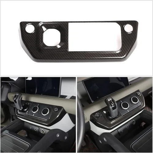Miniatura 2 de Marco de botón de modo de aire acondicionado de control central ABS para Land Rover Defender 110 2020 2021 2022 2023 Accesorios de coche