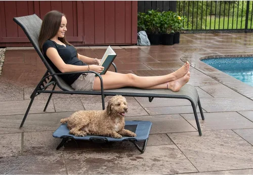 Miniatura 5 de Pet Gear Lifestyle - Cama elevada para mascotas, no requiere montaje, malla de refrigeración resistente a desgarros, interior y exterior, ligera