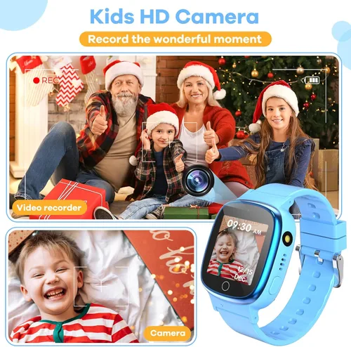 Miniatura 4 de DERUI Reloj inteligente para niños con 26 videojuegos, cámara selfie, reproductor de video, podómetro, cronómetro, reloj despertador, linterna