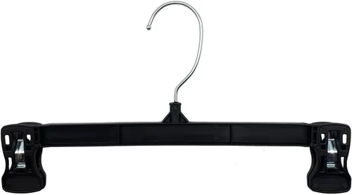 Miniatura 9 de NAHANCO 6010B - Percha de plástico para falda/holgura, 10 pulgadas, color negro (paquete de 200)