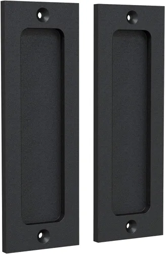 Miniatura 7 de Tiradores de dedo para puerta de armario - Tiradores cuadrados de 2.5 pulgadas para puerta corrediza - Tiradores empotrados para puerta de bolsillo