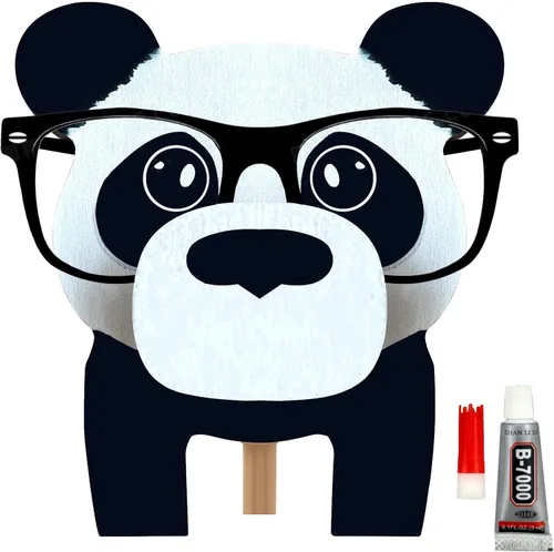 Soporte creativo para lentes de animal, divertido soporte para anteojos para mascotas, bonito soporte de madera hecho a mano para lentes, soportes