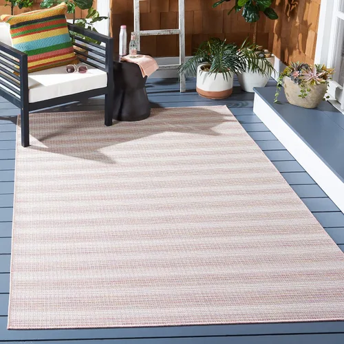 Miniatura 19 de SAFAVIEH Hampton Collection - Alfombra lavable para exteriores de 2 x 9 pies, color marfil y gris, no desprende pelusa y fácil de limpiar, ideal
