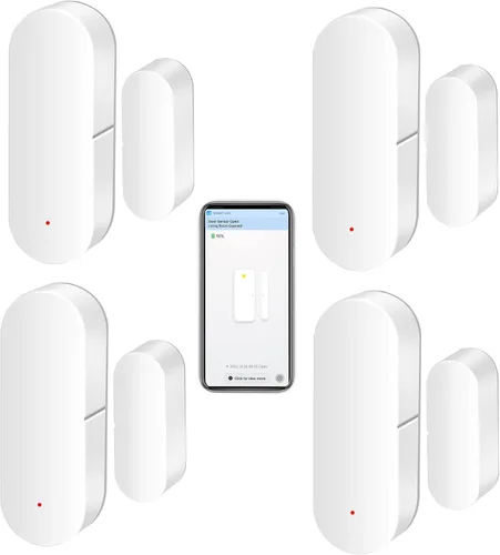 Miniatura 8 de Sensor de puerta WiFi: detectores inteligentes de puerta abierta/cerrada, sensor de ventana inalámbrico con alerta de notificación de aplicación